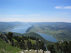 Lac de Joux , el lago más grande de la cadena.