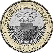 Moneda de mil pesos colombianos