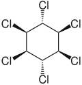 Estructura del lindano