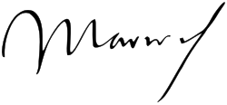 Firma autógrafa de María de Austria
