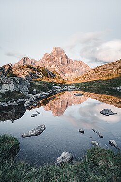 Formaciones rocosas del Grupo Pala en los Dolomitas