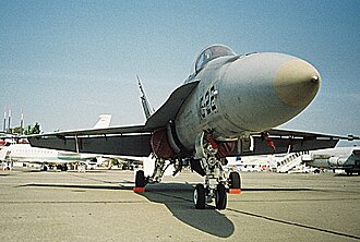 McDonnell Douglas F/A-18 Hornet en exposición en Berlín
