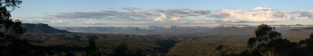 Vista panorámica del Valle de Capertee en Australia.