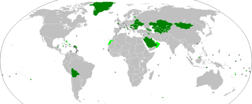 Mapa mundial que ilustra la situación global respecto al impuesto sobre la renta personal y los sistemas de impuesto plano.