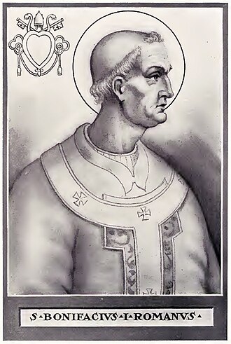 Retrato histórico de Bonifacio I