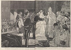 Boda de Alfonso XII y María de las Mercedes