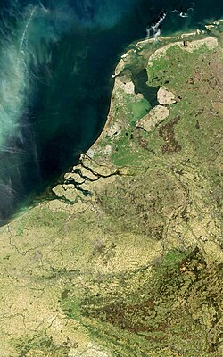 Los Países Bajos vistos desde el espacio