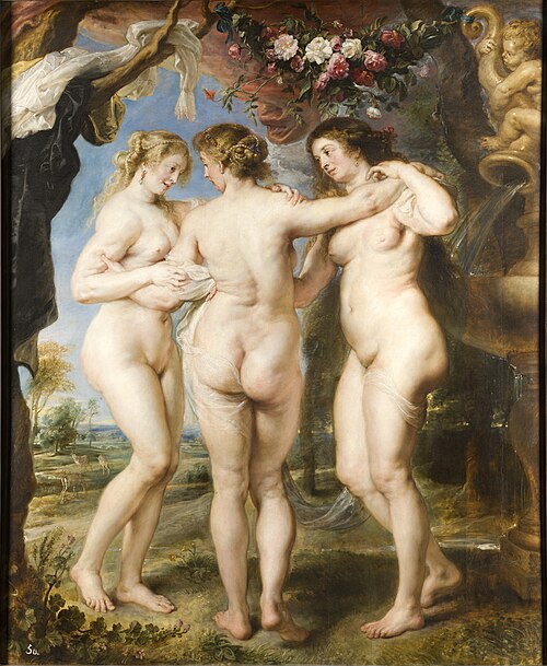 Las tres Gracias, de Peter Paul Rubens