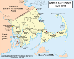Símbolos y referencias visuales de la Colonia de Plymouth