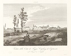 Ilustración histórica de Foggia en el siglo XIX