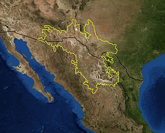 Imagen satelital del Desierto de Chihuahua