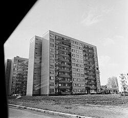Bloques de edificios en Sibiu en la década de 1970