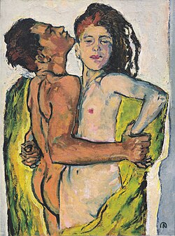Representación artística de una pareja
