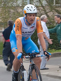 Retrato del ciclista Robert Hunter