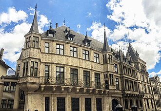 Vista general del Palacio Gran Ducal de Luxemburgo