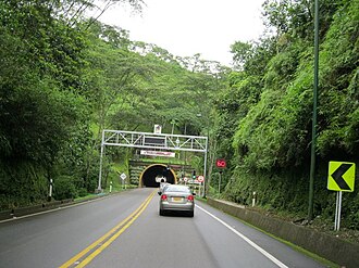 Trazado de la Ruta Nacional 40 en el Túnel Misael Pastrana Borrero