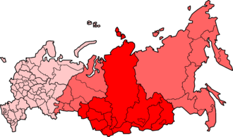 Representación cartográfica de Siberia