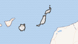 Mapa geográfico de la provincia de Las Palmas.