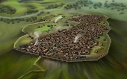 Oppidum celta en Centroeuropa durante el siglo I a. C.