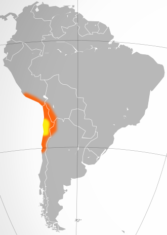 Ubicación del desierto en Sudamérica