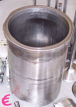Camisa del cilindro de un motor.