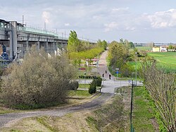 Un tramo de EuroVelo 7 en Camposanto, Emilia-Romaña, Italia