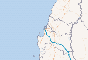 Mapa de localización de la cuenca del río Biobío