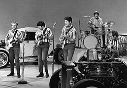 Los integrantes de The Beach Boys a comienzos de los años 1960