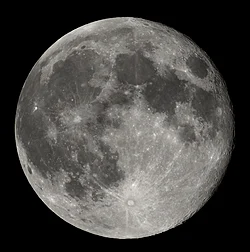 Representación visual de la masa de la Luna expresada en yottagramos.