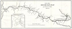 Mapa del río San Juan de 1851