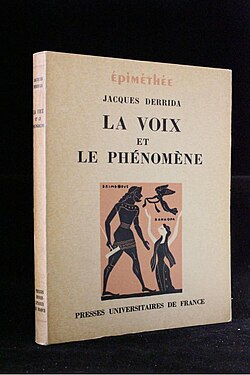 Portada de La voz y el fenómeno