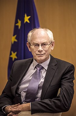 Herman Van Rompuy durante su etapa institucional