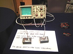 Tennis for Two mostrado en un osciloscopio