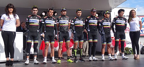 Presentación institucional del equipo ciclista Colombia
