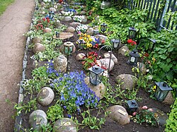 Cementerio de minitumbas en Helsinki