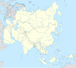 Mapa de ubicación de Almaty en Asia