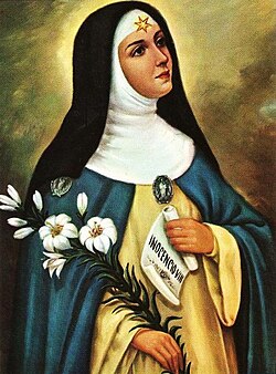 Pintura de Santa Beatriz de Silva