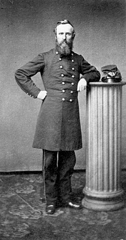 Hayes con su uniforme de la Guerra Civil en 1861.
