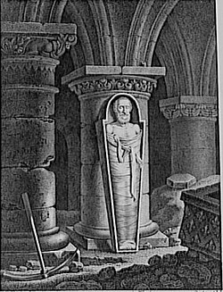 Litografía del cadáver de Enrique IV