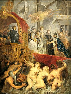 El desembarco de María de Médicis en el puerto de Marsella por Pedro Pablo Rubens