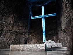 Altar de la Catedral de Sal de Zipaquirá