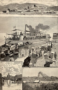 Grabado histórico de Indochina publicado en Le Monde Illustré