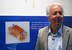Visita de Federico Faggin a la sede principal de Intel