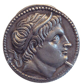Moneda con la efigie de Demetrio Poliorcetes