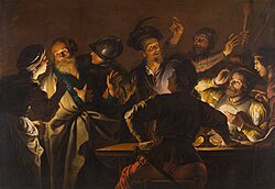 La negación de San Pedro, pintura al óleo de Gerard Seghers.