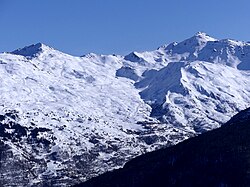 Paisaje montañoso de Valmeinier