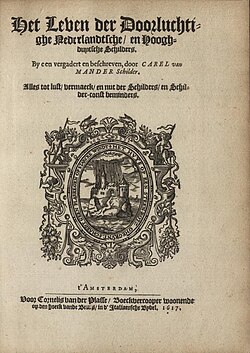 Portada de la cuarta parte sobre pintores holandeses y altoalemanes