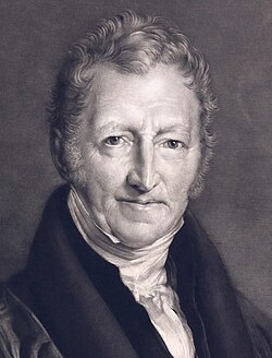 Retrato histórico de Thomas Robert Malthus.