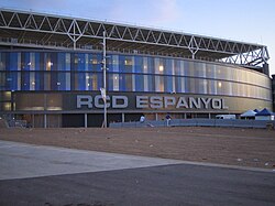 Perspectiva exterior del RCDE Stadium