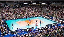 Instalación principal en Eslovenia durante el campeonato mundial